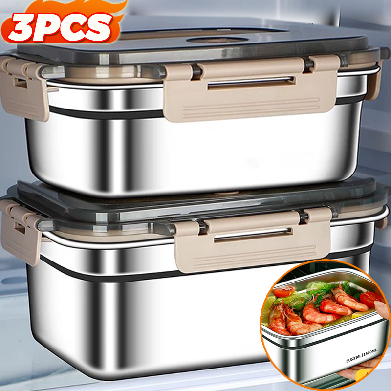 Stainless Bento Box - Large Capacity Bento Box Stainless Steel
