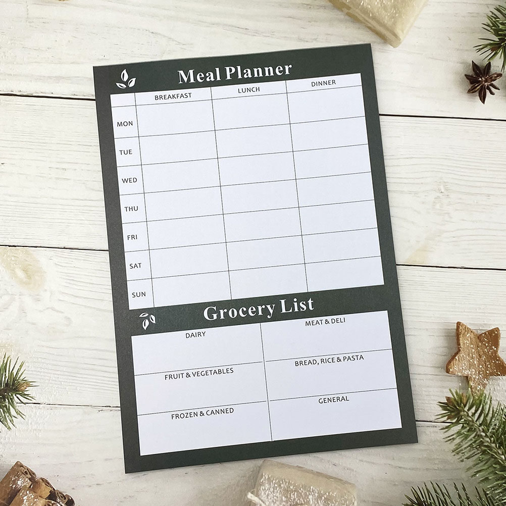 Meal Prep Weight Loss - 2Pcs Elegant Weekly Meal Planning Notebook