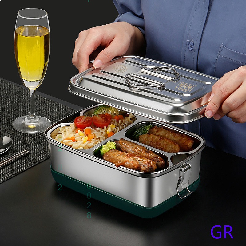 Stainless Bento Box - 304 Stainless Steel Lunch Box Leakproof