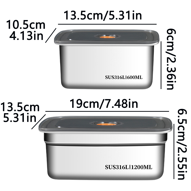 Food Grade 316 Stainless Steel - Stainless Bento Box review and price