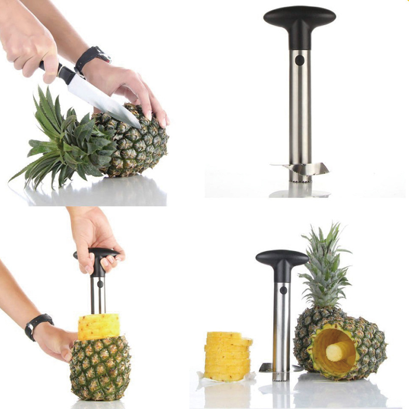1Pc Stainless Steel Easy to us - Pineapple Corer Slicer review and price