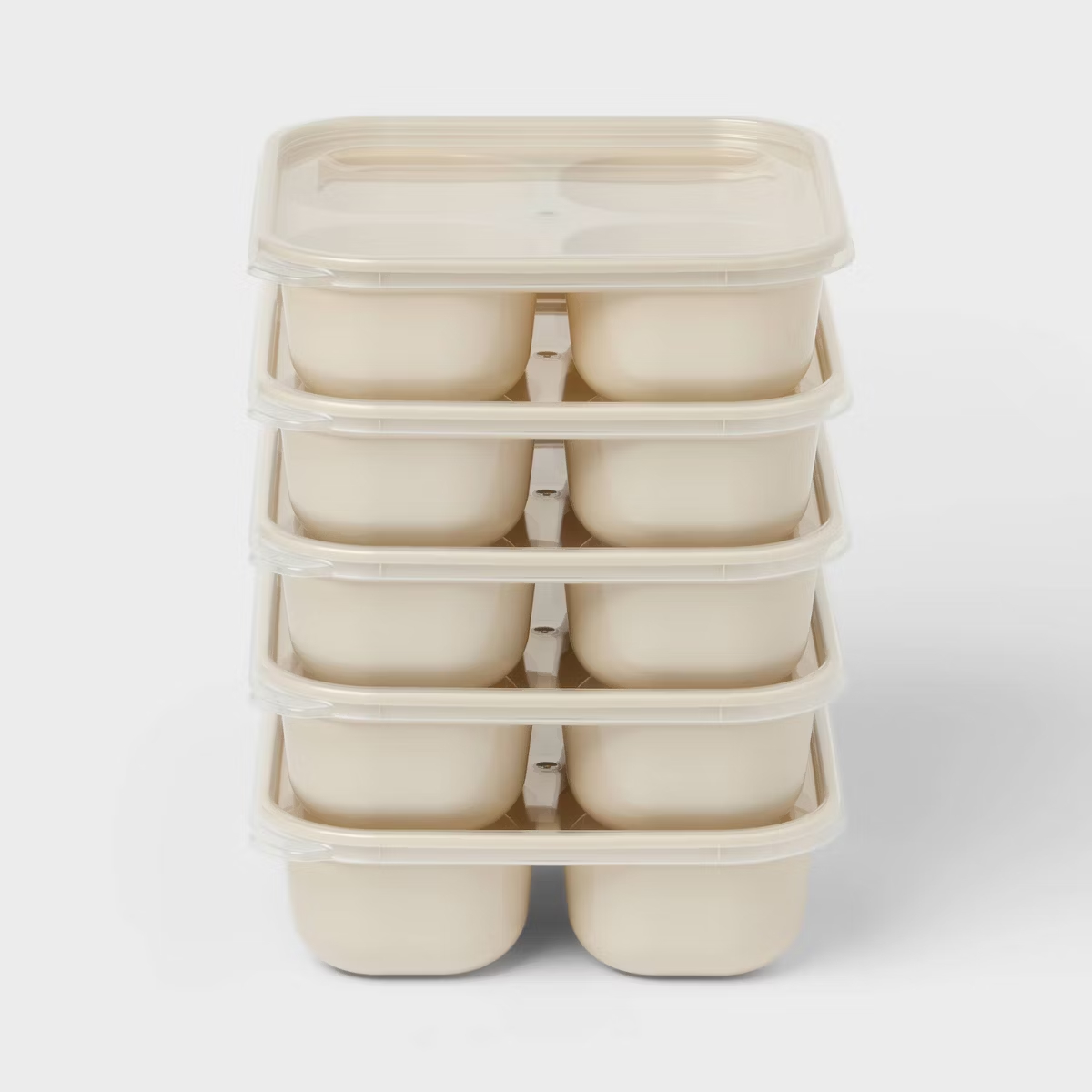 10pc Set of 5 Plastic Divided  - Meal Prep Oatmeal review and price