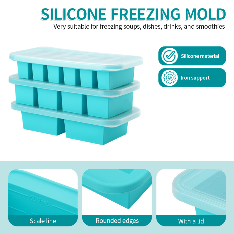 2 or 3-piece Silicone Freezer  - Meal Prep Ideas review and price