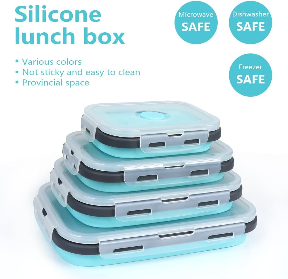 4PS Collapsible Food Storage C - Meal Prep Oatmeal review and price