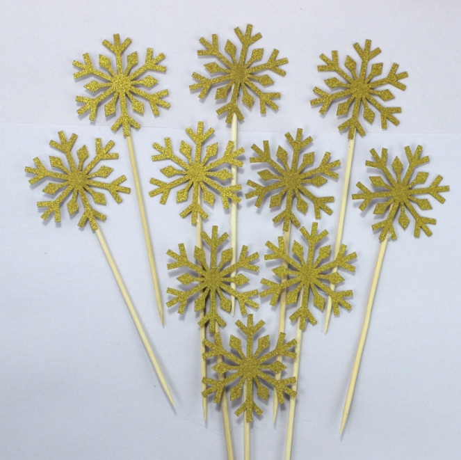 10 Pcs Snowflake Cupcake Toppe - Meal Prep Frozen review and price