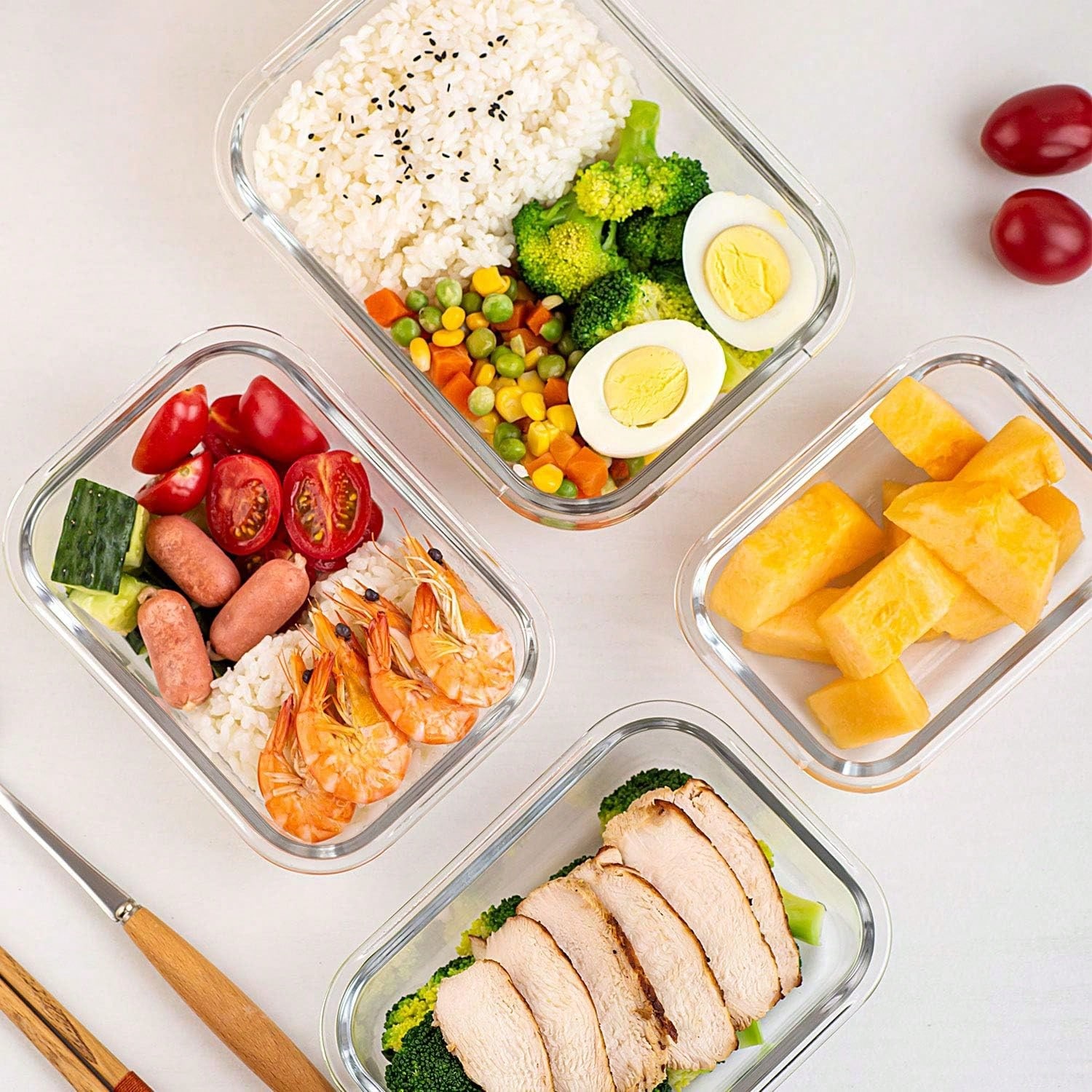 10 Pack Glass Meal Prep Contai - Meal Prep Ideas review and price