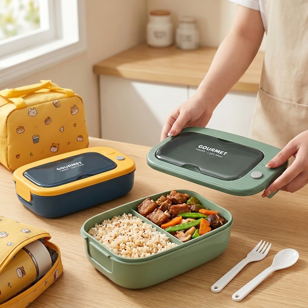 Microwavable Plastic Bento Box - Meal Prep Ideas review and price
