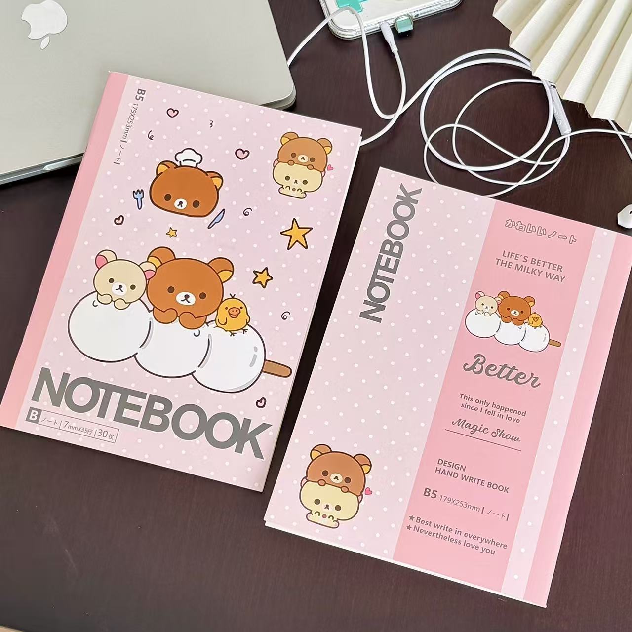Kawaii Rilakkuma Bear Lined No - Meal Prep Notebook review and price