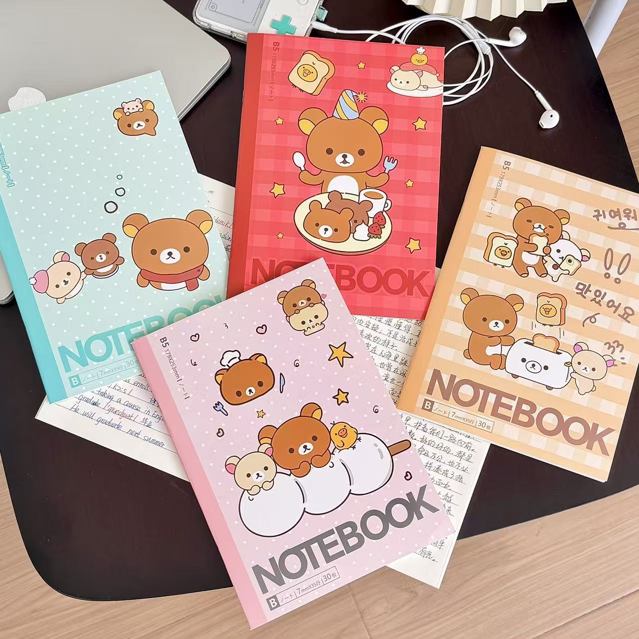 Kawaii Rilakkuma Bear Lined No - Meal Prep Notebook review and price