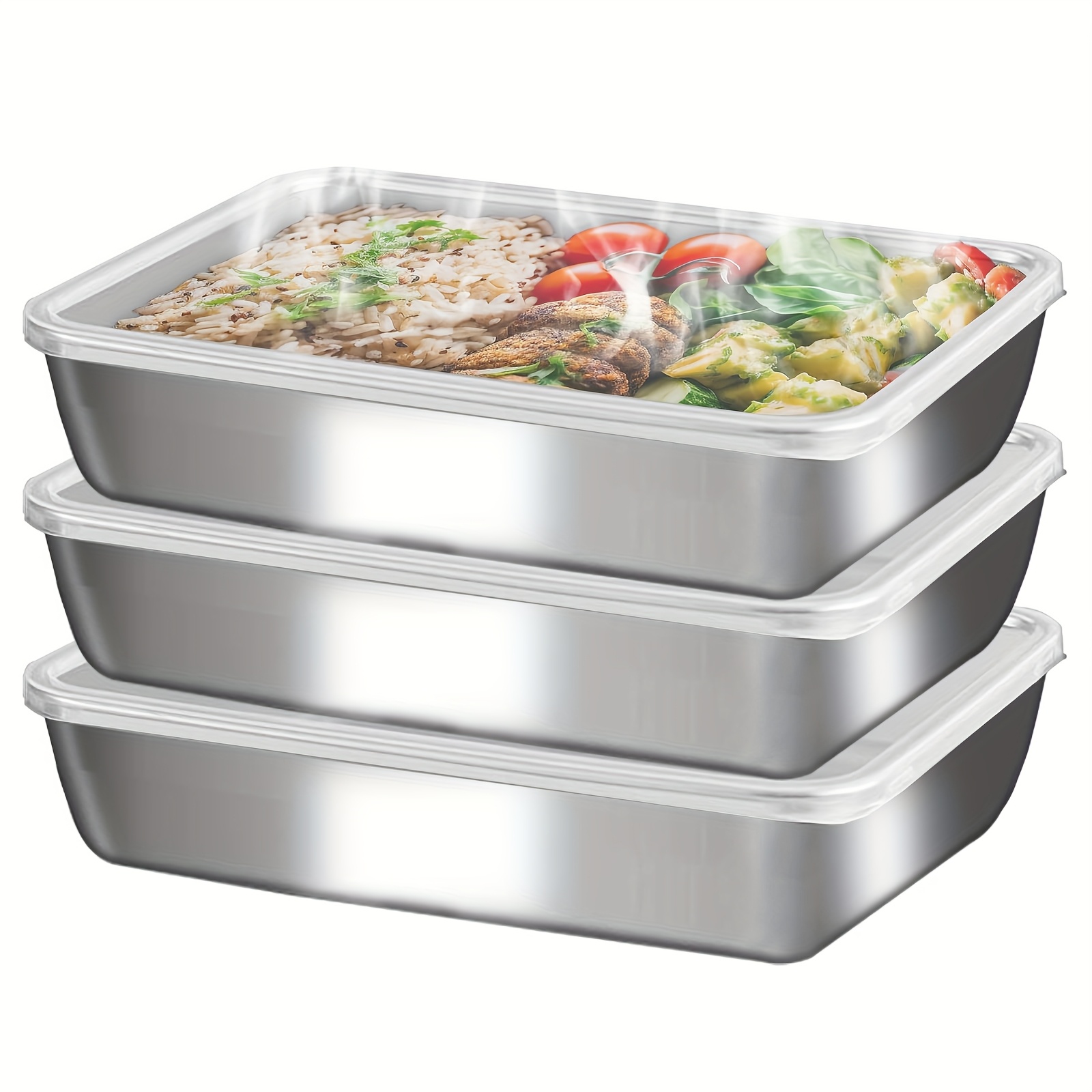 3pcs Stainless Steel Food Cont - Stainless Bento Box review and price
