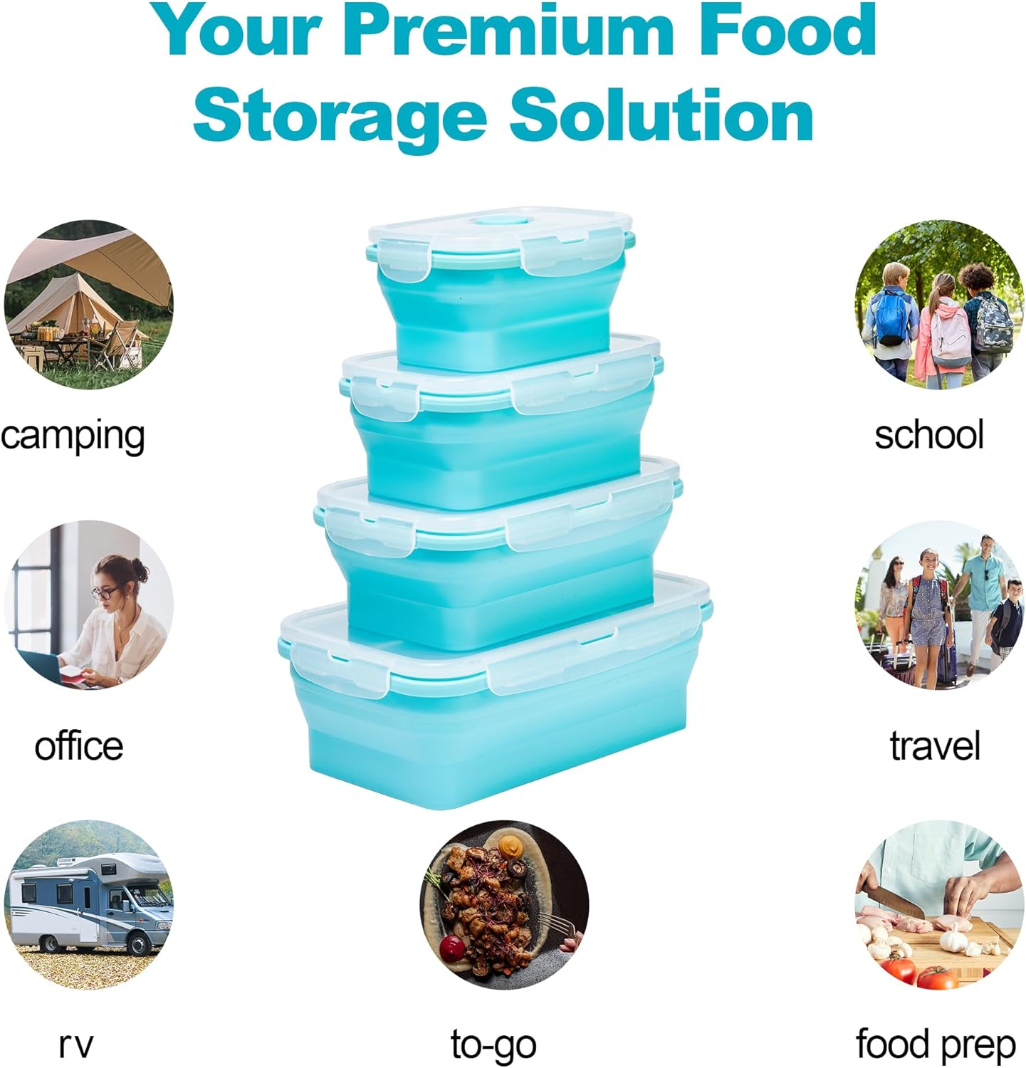 Collapsible Food Storage Conta - Meal Prep Oatmeal review and price