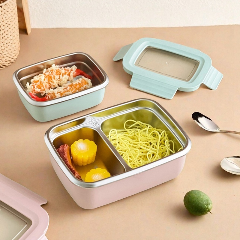 304 Stainless Steel Divided Be - Stainless Bento Box review and price