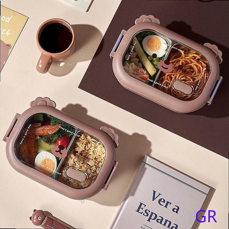 Cute Bear Stainless Steel Insu - Stainless Bento Box review and price