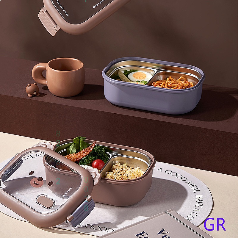 Cute Bear Stainless Steel Insu - Stainless Bento Box review and price