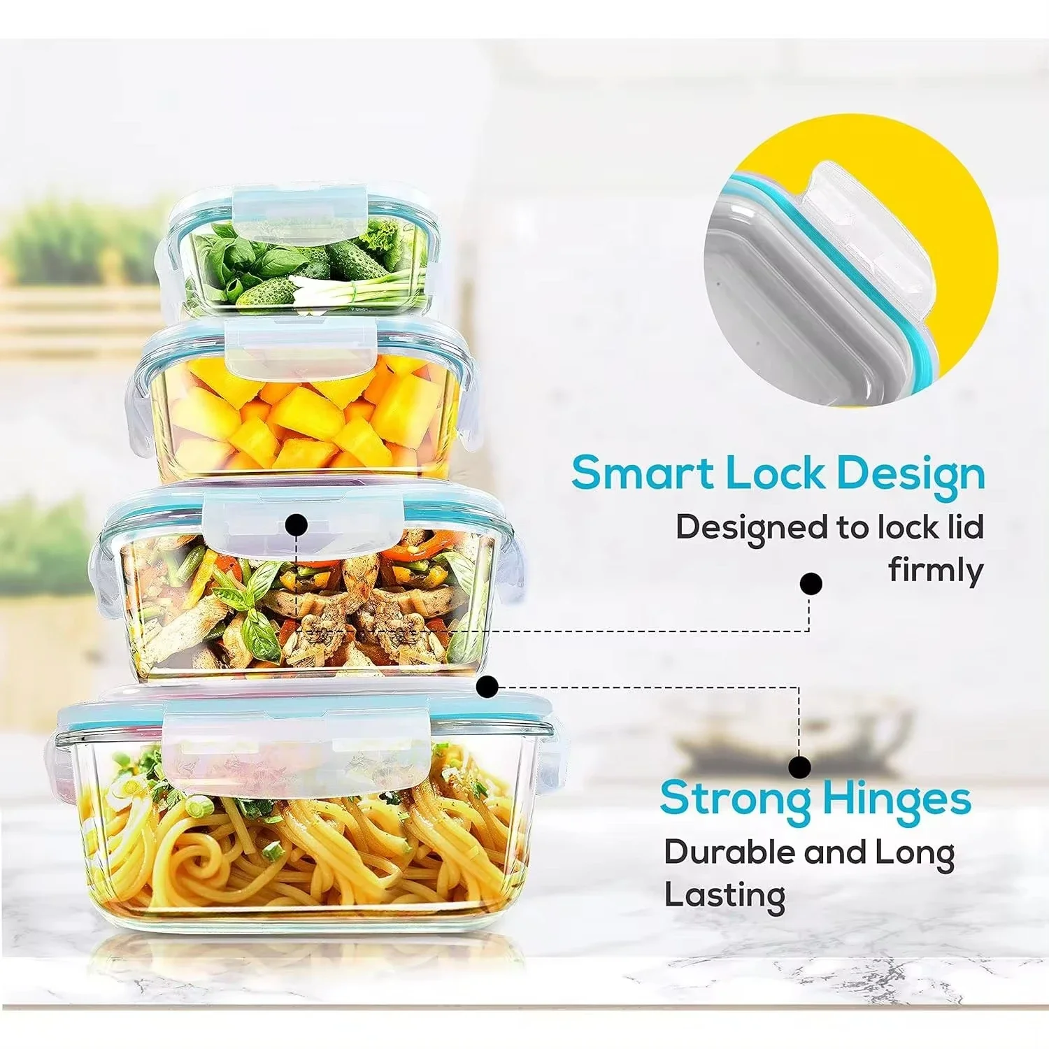 Glass Lunch Box Food Storage C - Meal Prep Ideas review and price