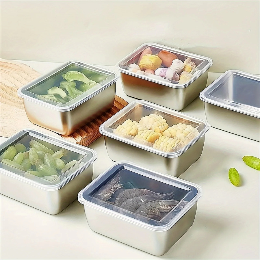 1/3/5pcs Stainless Steel Food  - Stainless Bento Box review and price