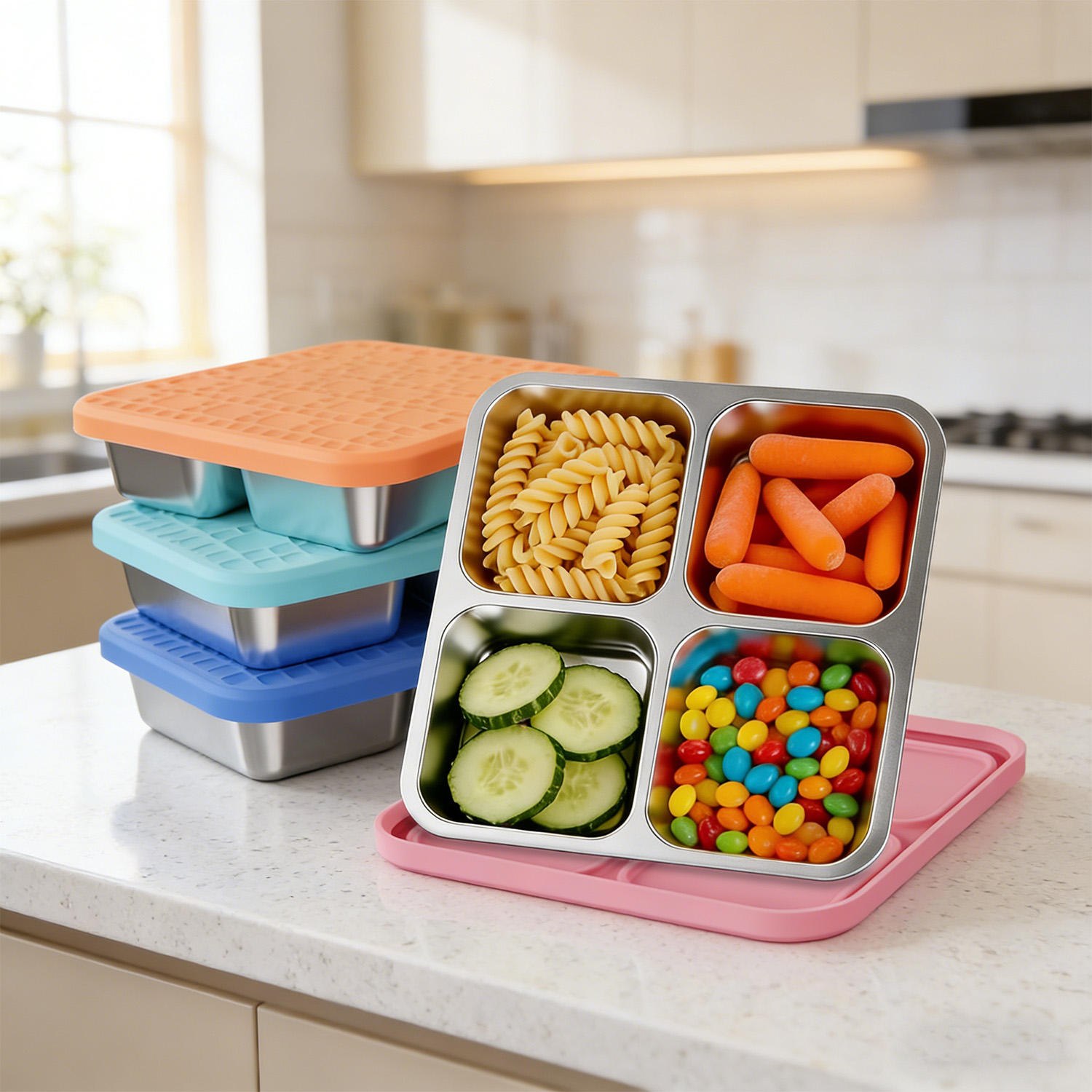 304 Stainless Steel Divided Lu - Stainless Bento Box review and price