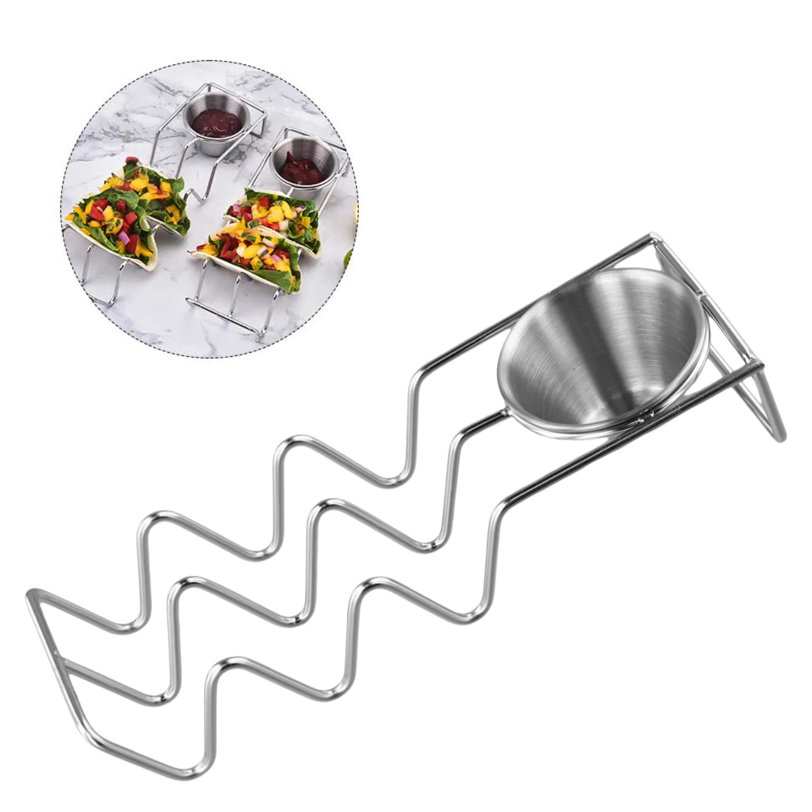 Set Of 4 Stainless Steel Taco  - Meal Prep Wraps review and price